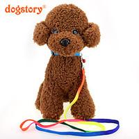 Rainbow Nylon Pet Traction Rope Dog Harness Cat Dog Collars Pet Christmas Accessories Supplies