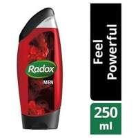 radox men feel powerful 2in1 shower shampoo 250ml