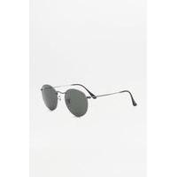 ray ban round metal sunglasses silver