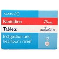 Ranitidine 75mg Tablets 12 Tablets