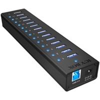 raidsonic icy box ib ac6113 13 port usb 30 hub