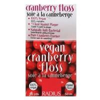 radius vegan cranberry floss 50 metres