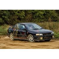rally driving with high speed passenger ride at silverstone rally scho ...