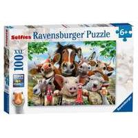 ravensburger farmyard selfies xxl 100pc jigsaw puzzle