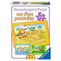 ravensburger puzzle my first puzzles animals africa 3x6pcs 06574