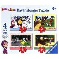 ravensburger puzzles masha and the bear 4 in a box 07028