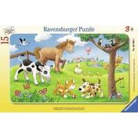 ravensburger puzzle frame cute animal friends 15pcs