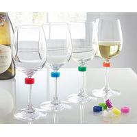 Rainbow Wine Glass Charms (10)