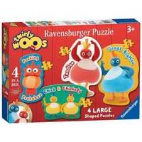 Ravensburger Twirlywoos 4 Shaped Jigsaw Puzzles (10121416pc)