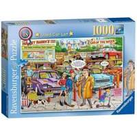 ravensburger best of british no18 used car lot 1000pc jigsaw puzzle