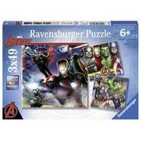 Ravensburger Marvel Avengers Assemble 3x 49Pc Jigsaw Puzzles