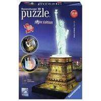 Ravensburger Puzzle 3d Statue Of Liberty Night Edition (216pcs) (12596)