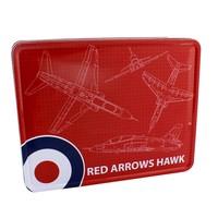 RAF Red Arrows Hawk Blueprint Rectangle Tin