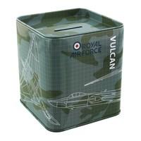 RAF Vulcan Blueprint Tin Money Box