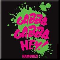 Ramones Gabba Gabba Hey! Steel Fridge Magnet (ro)