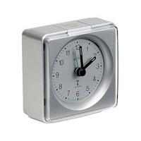 radio controlled analogue alarm clock silver