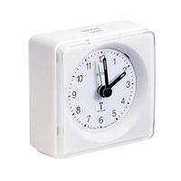 Radio-controlled Analogue Alarm Clock, White
