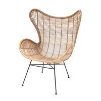 rattan egg chair in natural