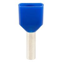 rapid tcef2510f twin cord end ferrules 25mm blue pack of 100