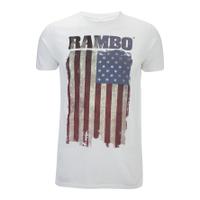 Rambo Men\'s Flag T-Shirt - White - M