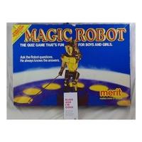 rare vintage merit games magic robot quiz game boxed