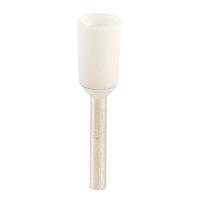 rapid cef508f 100 bootlace ferrules 05mm white pack of 100