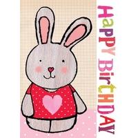 Rabbit - Birthday Card