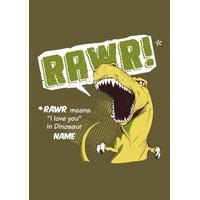 RAWR | Valentine\'s Day Card | C...
