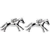 racing horse jockey cufflinks in gift box