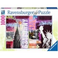 ravensburger style collage new york city