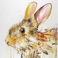 Rabbit V Gold Leaf By Dave White