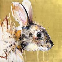 Rabbit Gold Leaf By Dave White