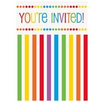 Rainbow Party Invitations