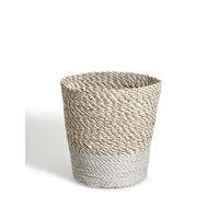 Raffia + Seagrass Waste Bin