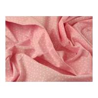 Random Spotty Spot Print Cotton Poplin Dress Fabric Pink