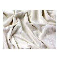 Raised Pattern Stretch Jersey Dress Fabric Ivory