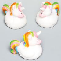 rainbow unicorn ducks pack of 4