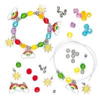 rainbow charm bracelet kits pack of 3