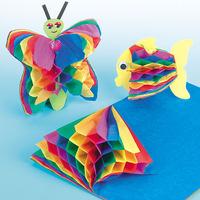 rainbow honeycomb paper pads per 3 packs