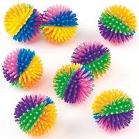 rainbow hedgehog balls pack of 8