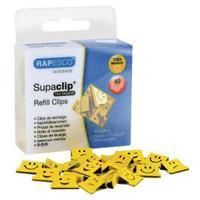 Rapesco Supaclip 40 Refills Yellow Emojis 1335