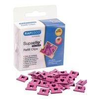 rapesco supaclip 40 refills hot pink hearts 1334