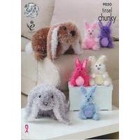 Rabbits Kit in King Cole Tinsel Chunky (9050)