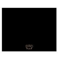 Rangemaster 57370 90cm CLASSIC Splashback Black with Brass Graphics