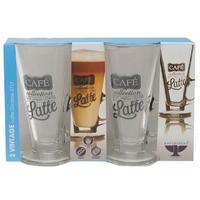 ravenhead vintage latte glasses 2 pack