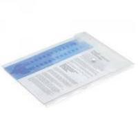 Rapesco Popper Wallet A4 Portrait Clear Pack of 5 0699