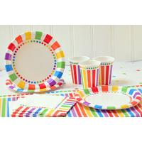 rainbow basic party kit 8 guests