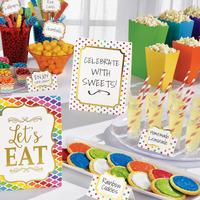 Rainbow Buffet Decorating Kit