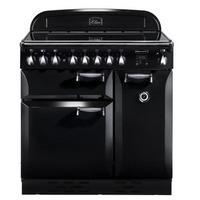 rangemaster 89400 90cm elan electric induction range cooker in black