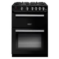 rangemaster 10727 60cm professional plus gas cooker in black chrome